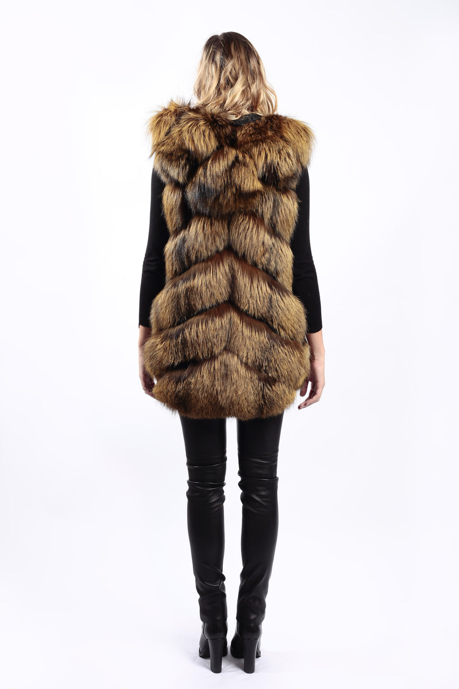 GILET RENARD CAPUCHE